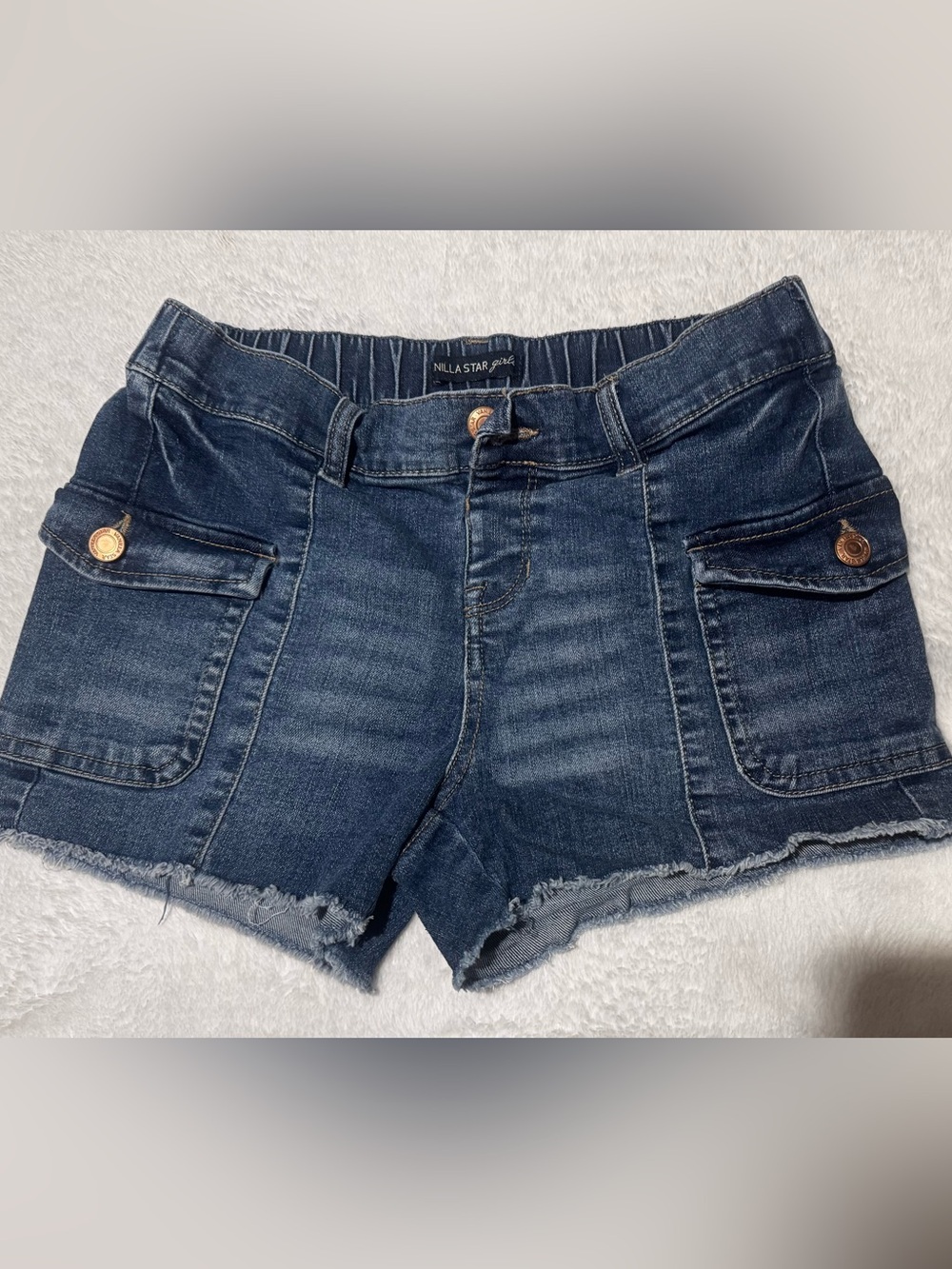 Nilla Star Girls Dark Blue Denim Shorts | Size 12 Jean shorts
